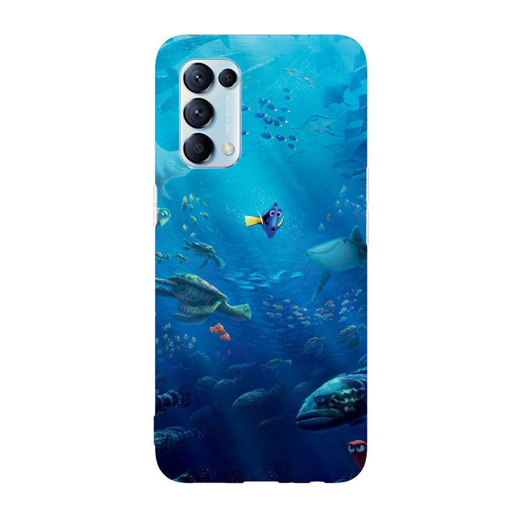 Husa compatibila cu Oppo Reno 5 4G model Finding Nemo, Silicon, TPU, Viceversa