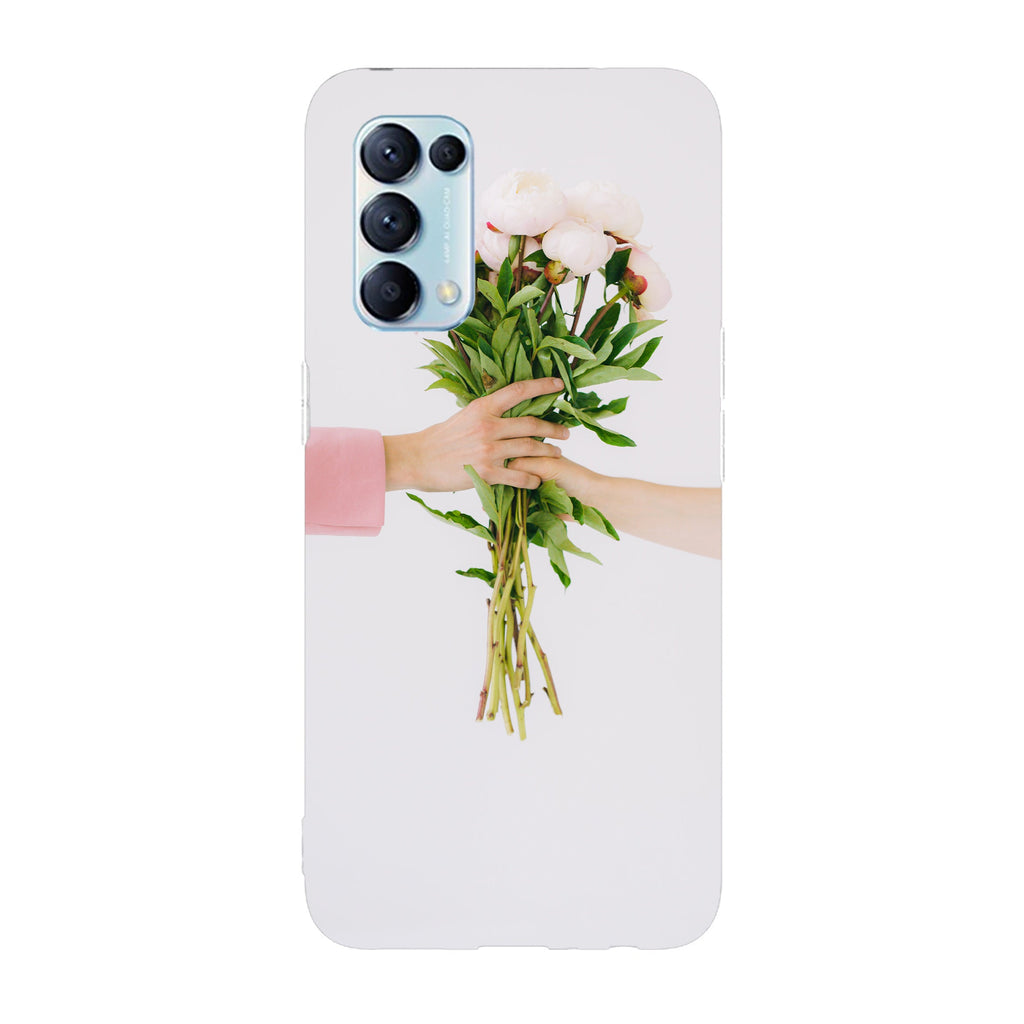 Husa compatibila cu Oppo Reno 5 4G model Flower bouquet gift, Silicon, TPU, Viceversa