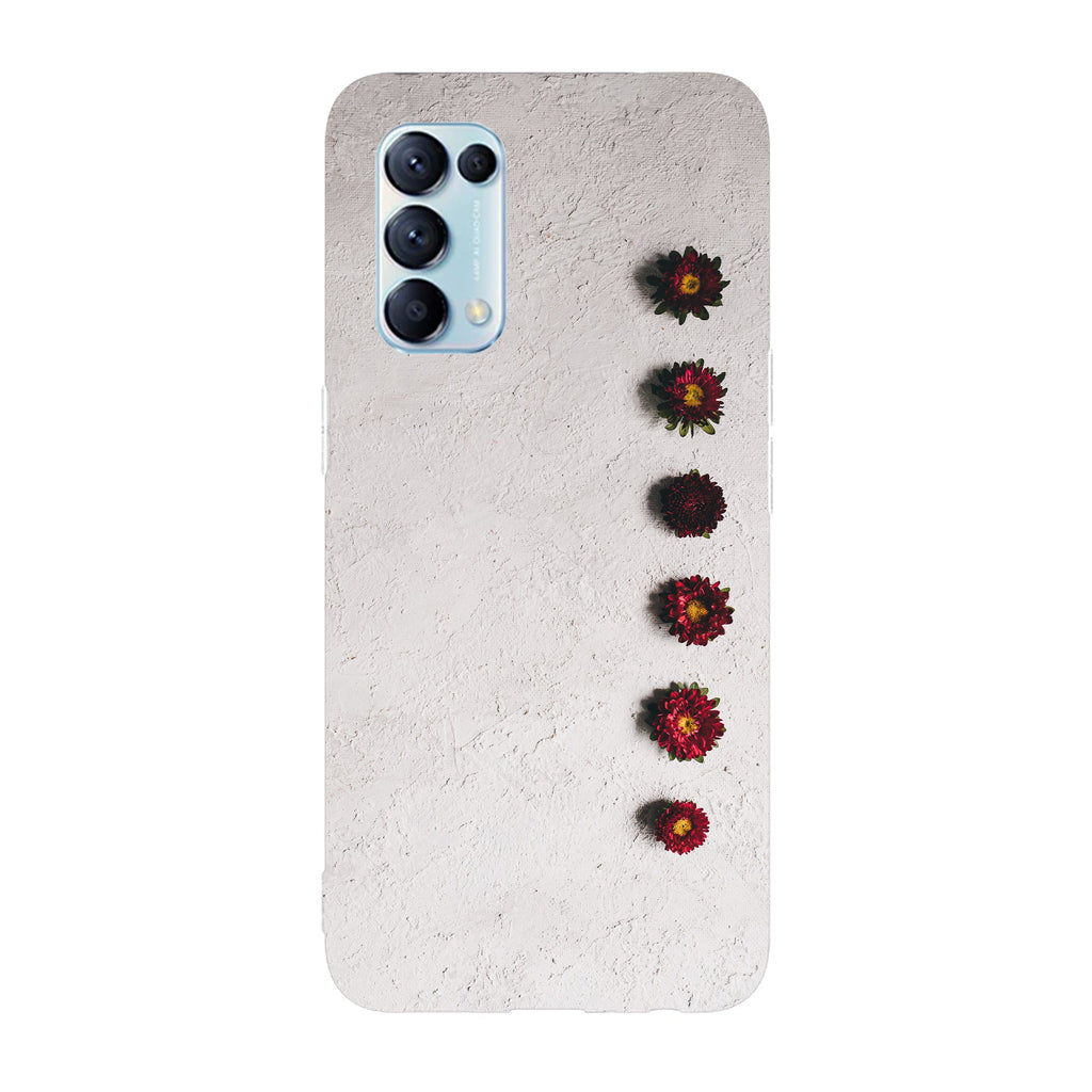 Husa compatibila cu Oppo Reno 5 4G model Flower wall, Silicon, TPU, Viceversa