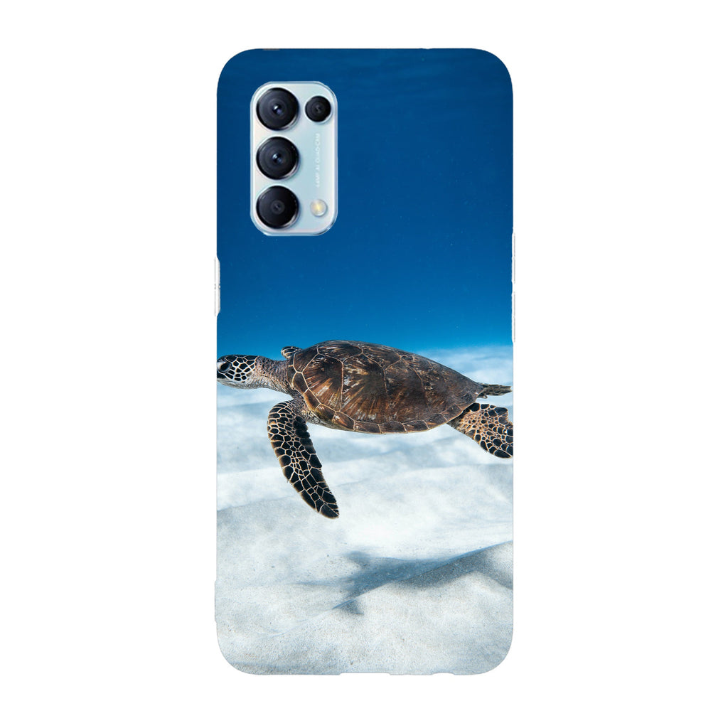 Husa compatibila cu Oppo Reno 5 4G model Flying turtle, Silicon, TPU, Viceversa