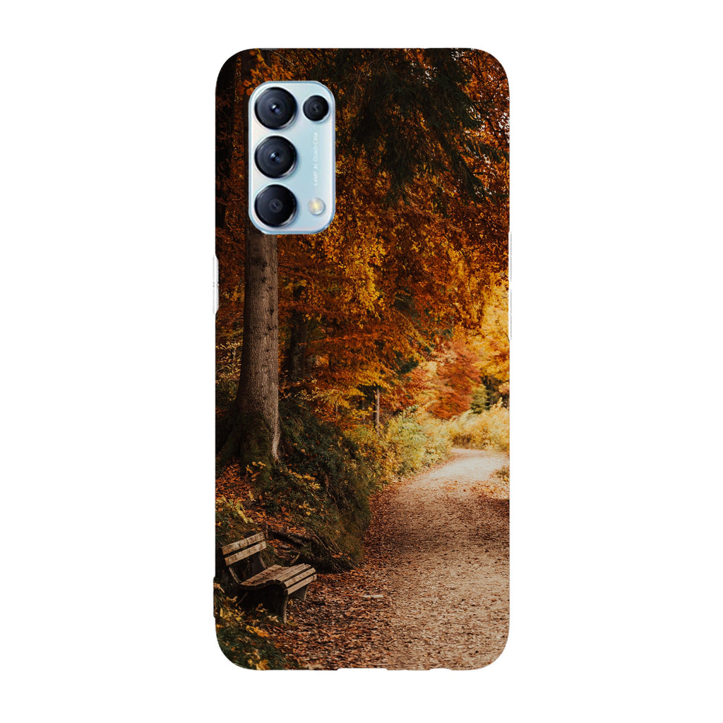 Husa compatibila cu Oppo Reno 5 4G model Forest Autumn Path, Silicon, TPU, Viceversa