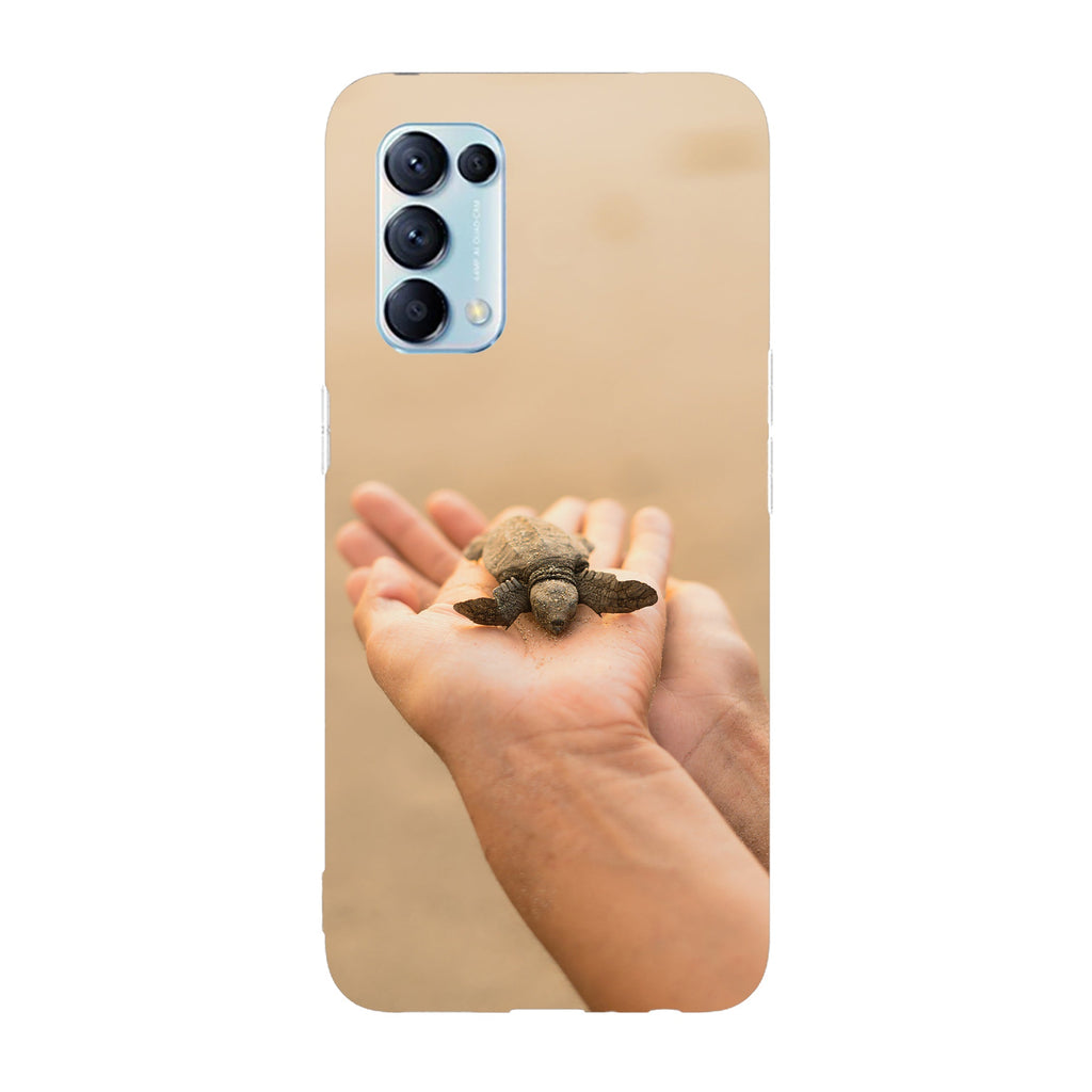 Husa compatibila cu Oppo Reno 5 4G model Baby sea  turtle, Silicon, TPU, Viceversa
