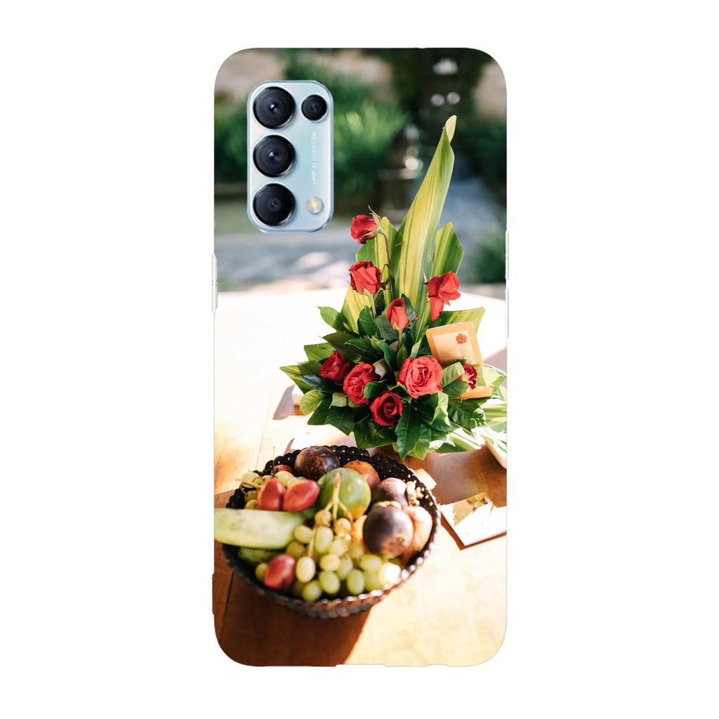 Husa compatibila cu Oppo Find X3 Lite model Fruit and flower basket, Silicon, TPU, Viceversa - Viceversa