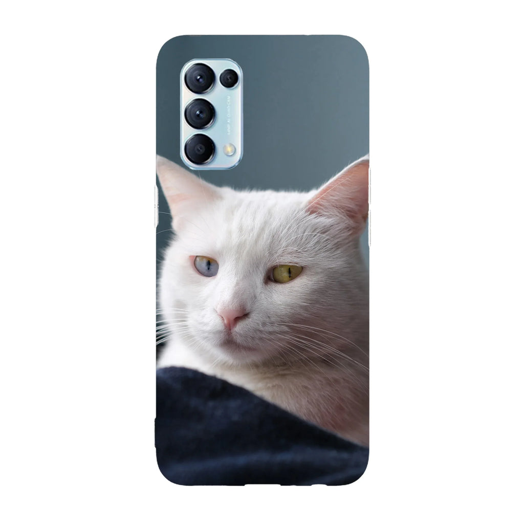 Husa compatibila cu Oppo Reno 5 5G model Heterochromia cat, Silicon, TPU, Viceversa - Viceversa