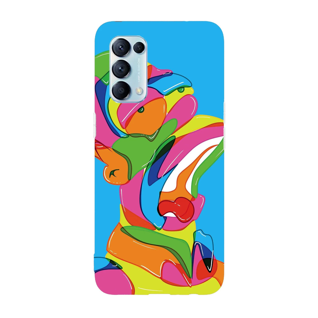 Husa compatibila cu Oppo Reno 5 4G model Homer Simson art, Silicon, TPU, Viceversa - Viceversa