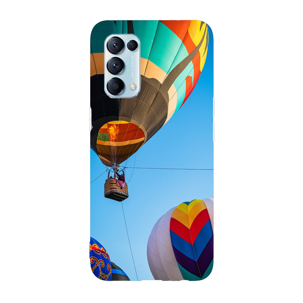 Husa compatibila cu Oppo Reno 5 4G model Hot air balloons, Silicon, TPU, Viceversa