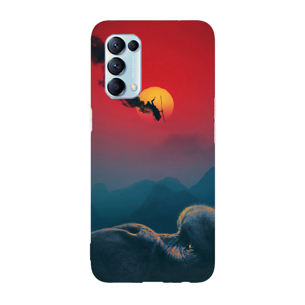 Husa compatibila cu Oppo Reno 5 4G model Kong Skull Island, Silicon, TPU, Viceversa