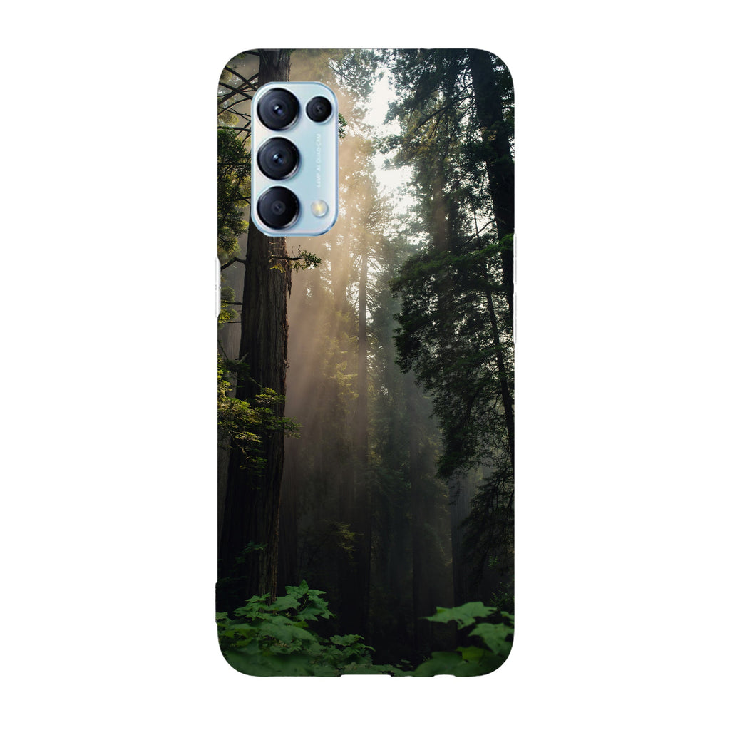 Husa compatibila cu Oppo Reno 5 4G model Light into the forest darkness, Silicon, TPU, Viceversa