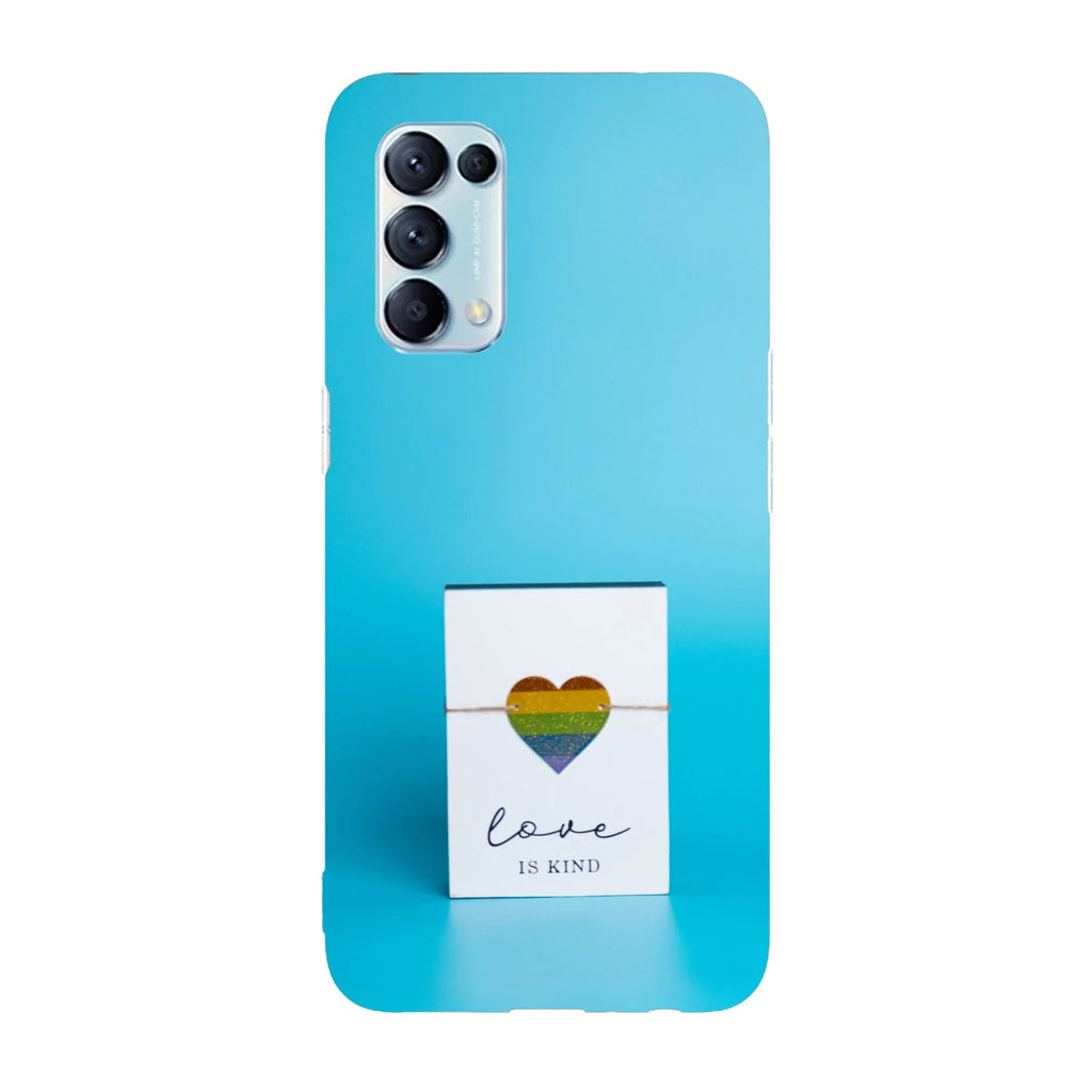 Husa compatibila cu Oppo A77 model Love is kind, Silicon, TPU, Viceversa - Viceversa