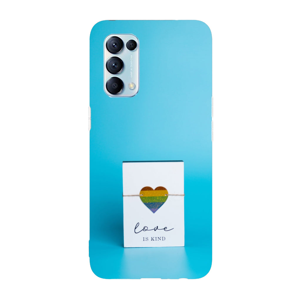 Husa compatibila cu Oppo Reno 5 4G model Love is kind, Silicon, TPU, Viceversa
