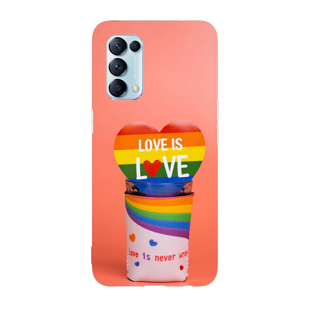 Husa compatibila cu Oppo Reno 4Z model Love is love, Silicon, TPU, Viceversa - Viceversa
