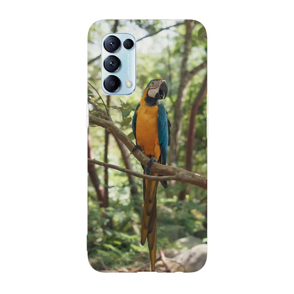 Husa compatibila cu Oppo Find X5 Pro model Macaw parrot, Silicon, TPU, Viceversa - Viceversa