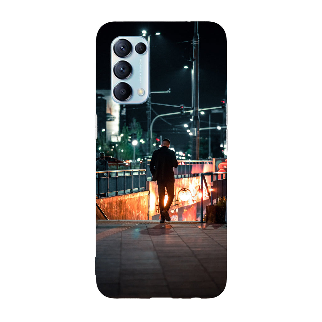 Husa compatibila cu Oppo Reno 5 4G model Midnight walk, Silicon, TPU, Viceversa