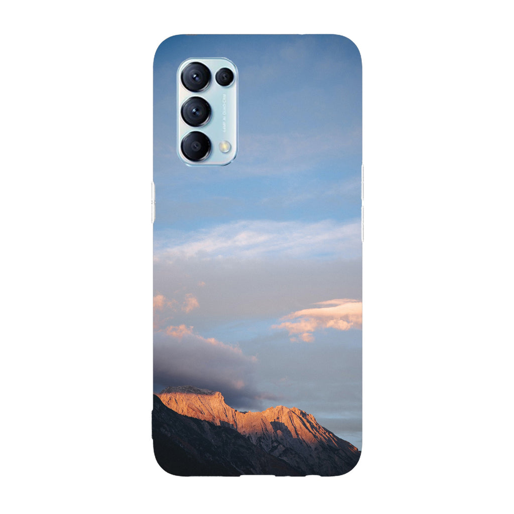 Husa compatibila cu Oppo Reno 5 4G model Mountain range under clouds, Silicon, TPU, Viceversa