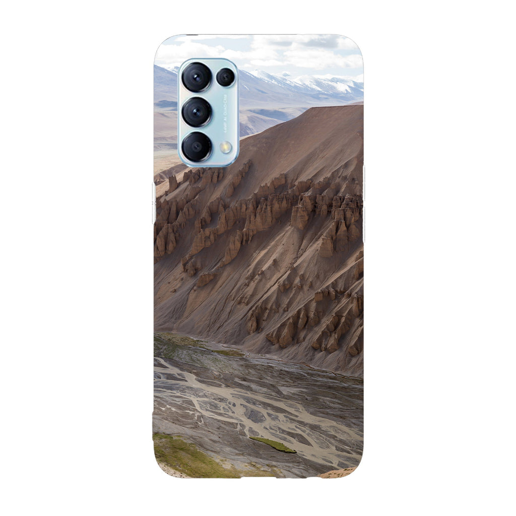 Husa compatibila cu Oppo Reno 5 4G model Mountain Edges, Silicon, TPU, Viceversa