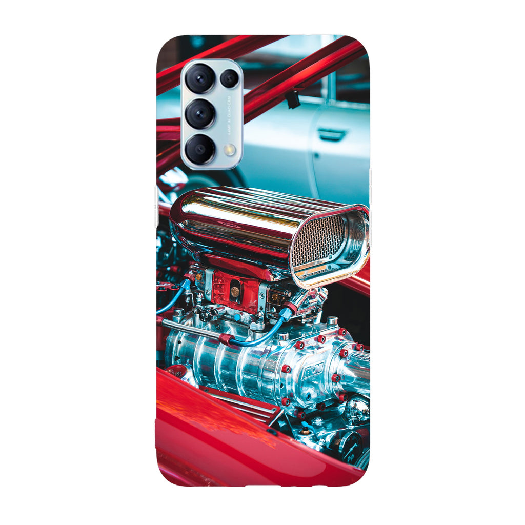 Husa compatibila cu Oppo Reno 5 4G model Muscle Car engine, Silicon, TPU, Viceversa