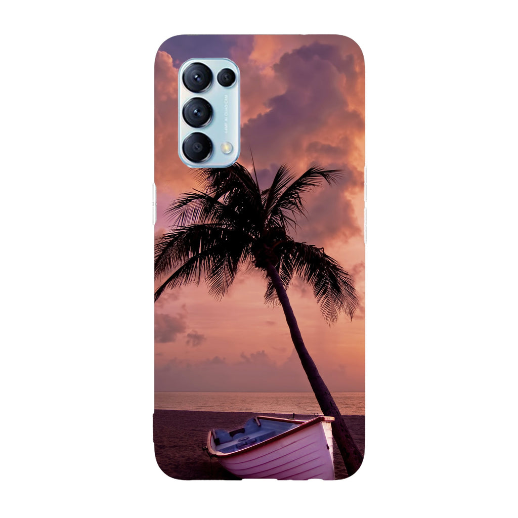 Husa compatibila cu Oppo Reno 5 4G model No worries beach, Silicon, TPU, Viceversa