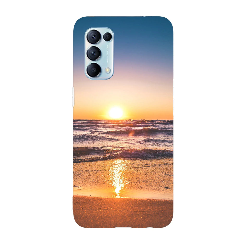 Husa compatibila cu Oppo A77 model North Devon beach, Silicon, TPU, Viceversa - Viceversa