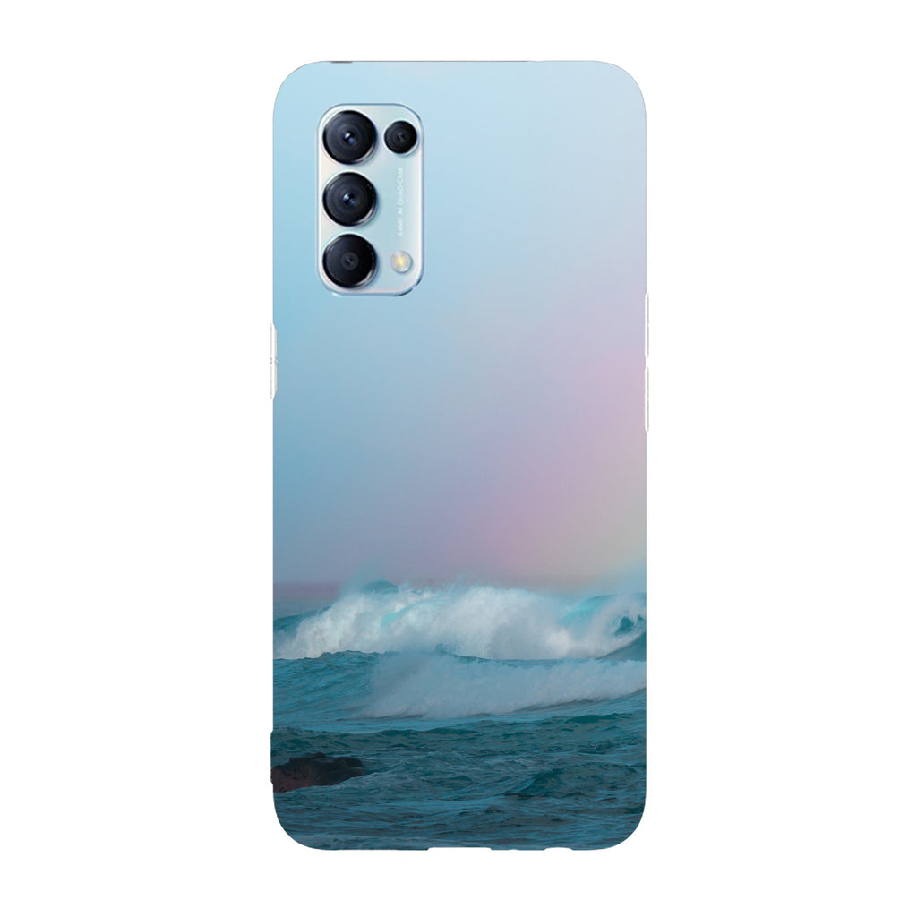 Husa compatibila cu Oppo Reno 5 4G model Ocean waves, Silicon, TPU, Viceversa