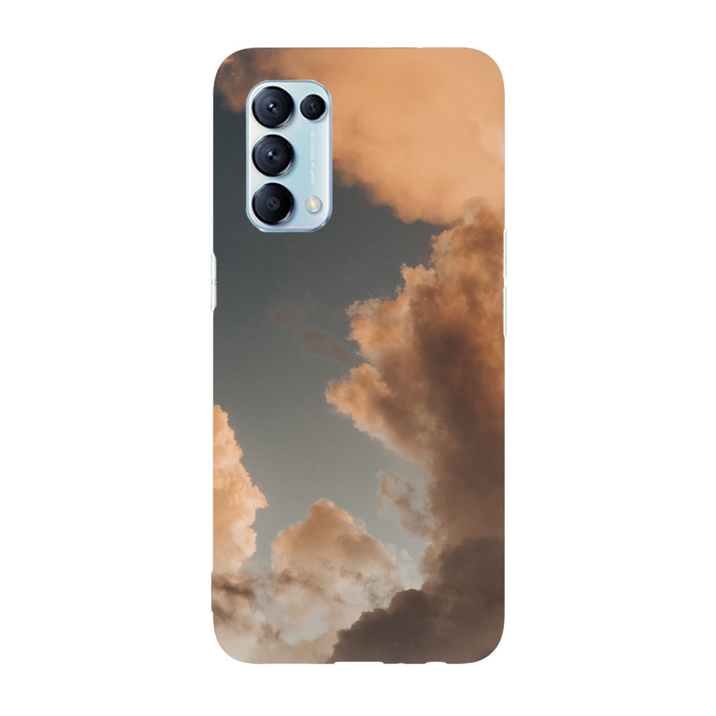 Husa compatibila cu Oppo Reno 5 4G model Orange clouds, Silicon, TPU, Viceversa