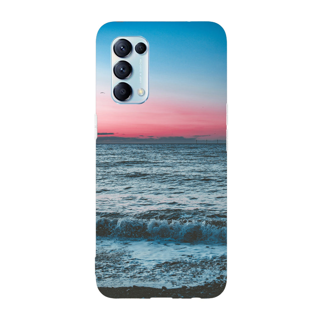 Husa compatibila cu Oppo Reno 5 4G model Pink sky, Silicon, TPU, Viceversa