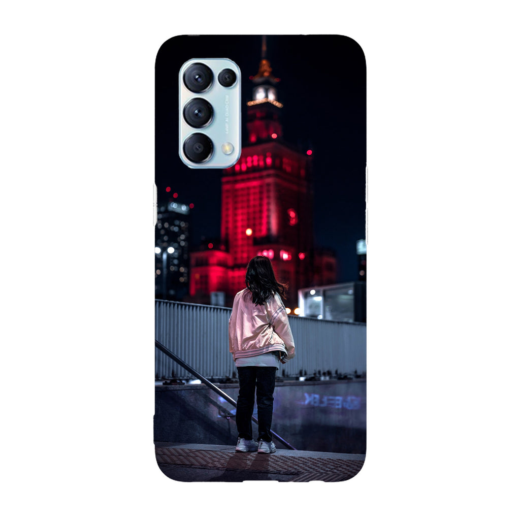 Husa compatibila cu Oppo Reno 5 4G model Red city lights, Silicon, TPU, Viceversa