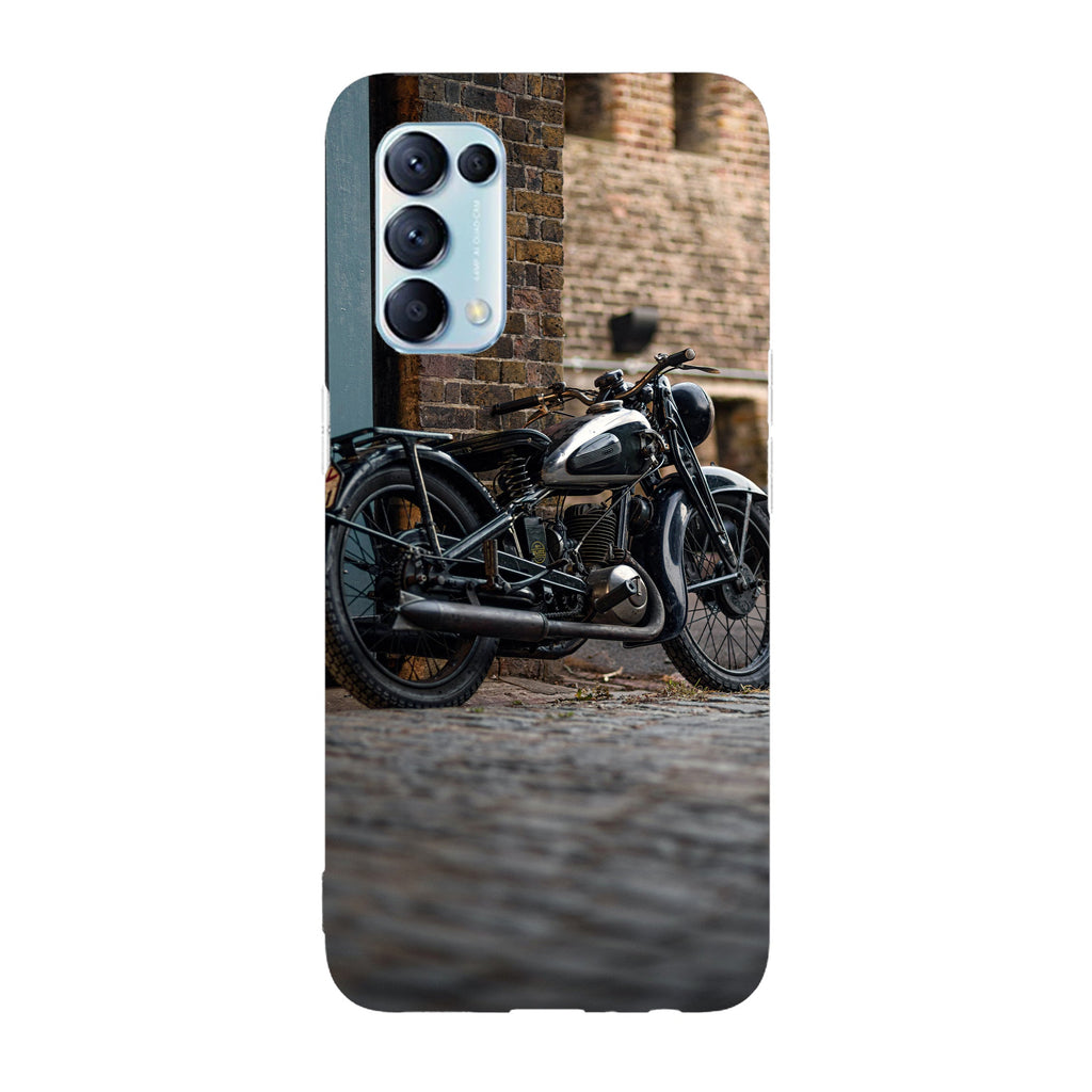 Husa compatibila cu Oppo Reno 5 4G model Retro motorbike, Silicon, TPU, Viceversa