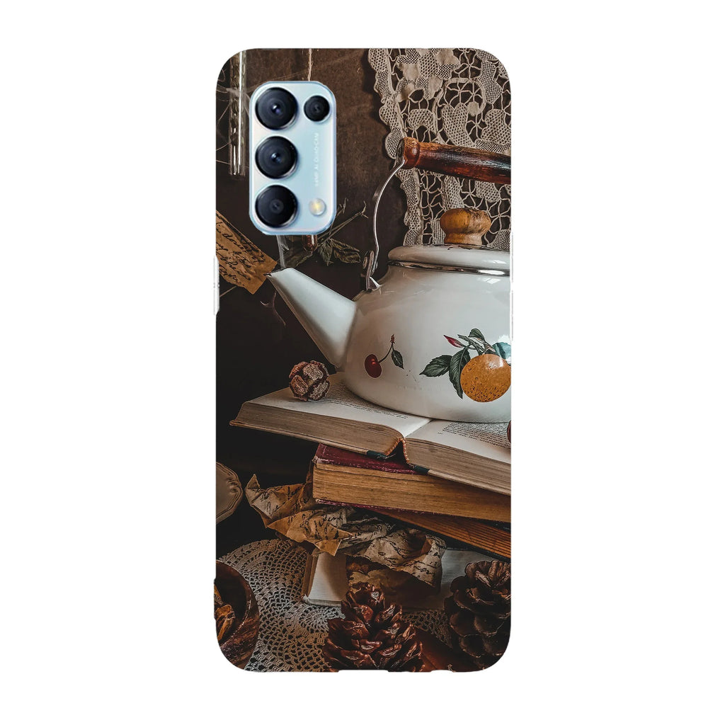 Husa compatibila cu Oppo Find X5 Pro model Retro tea cup, Silicon, TPU, Viceversa - Viceversa