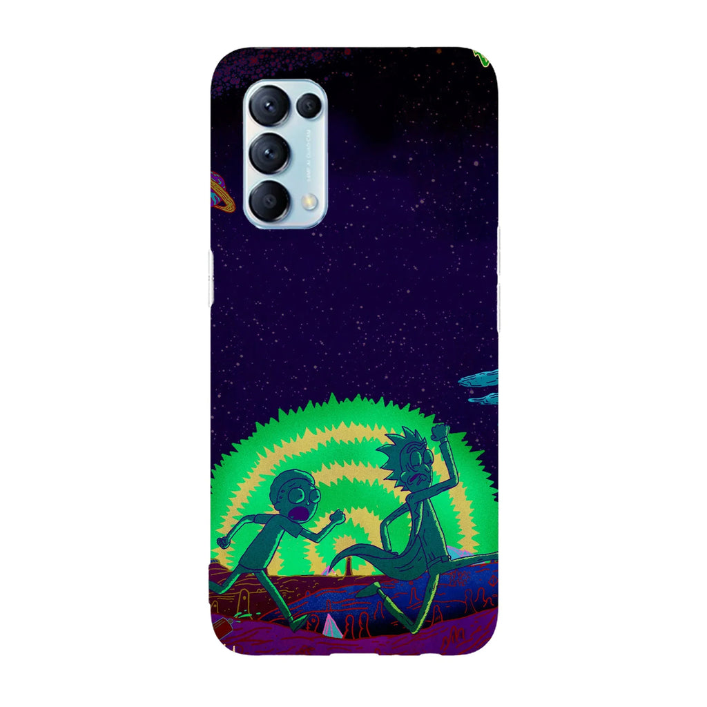 Husa compatibila cu Oppo Find X2 Pro model Run Morty Run, Silicon, TPU, Viceversa - Viceversa