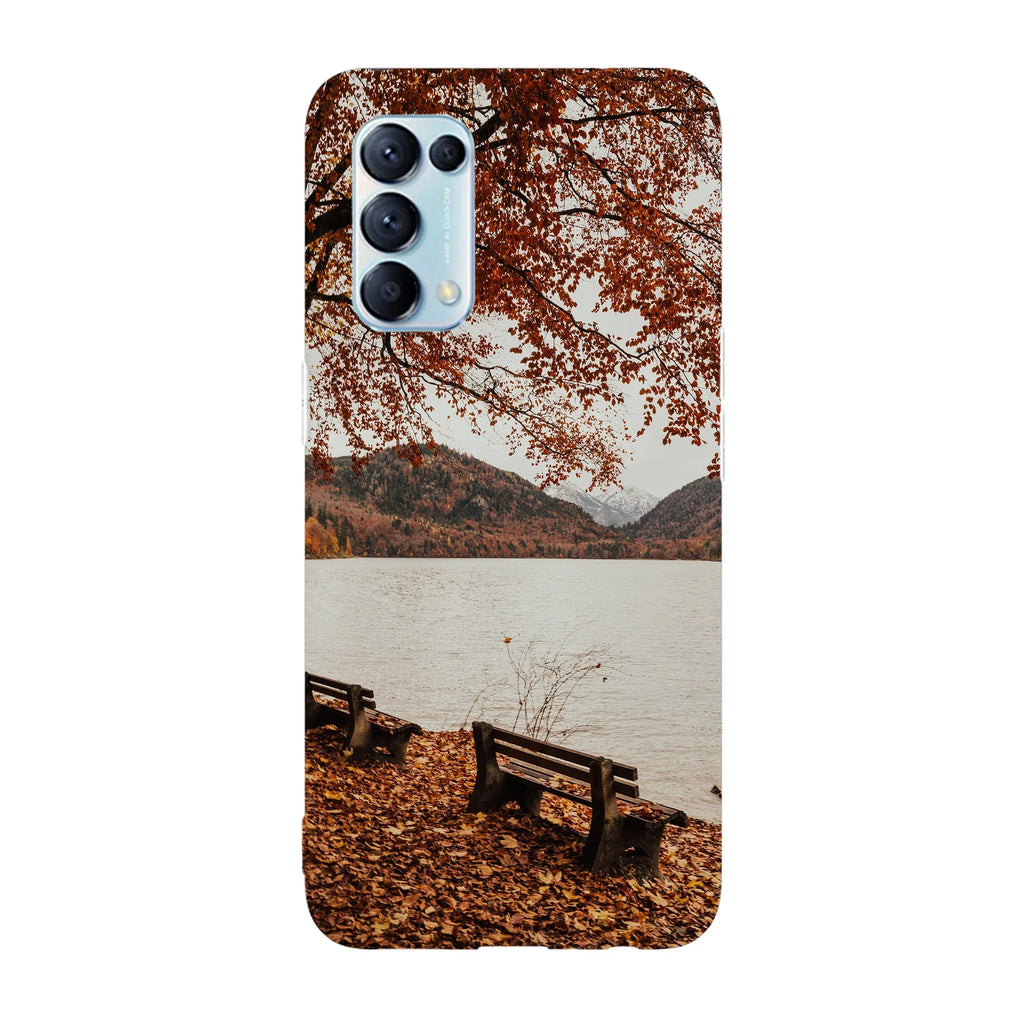 Husa compatibila cu Oppo A77 model Scenery lake, Silicon, TPU, Viceversa - Viceversa
