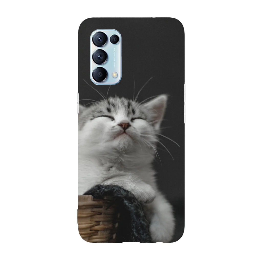 Husa compatibila cu Oppo Find X5 Lite model Smug cat, Silicon, TPU, Viceversa - Viceversa