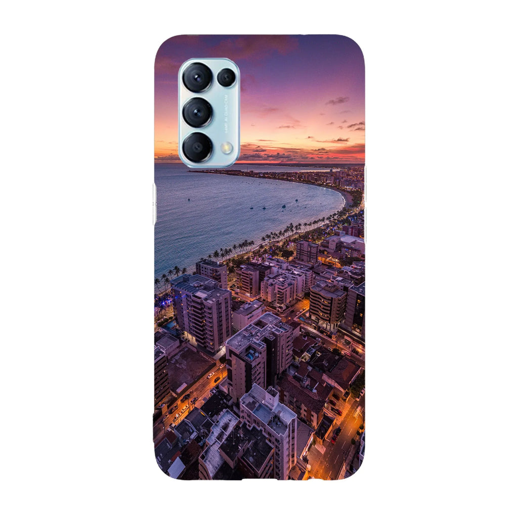 Husa compatibila cu Oppo Find X5 Lite model Sundown over city, Silicon, TPU, Viceversa - Viceversa