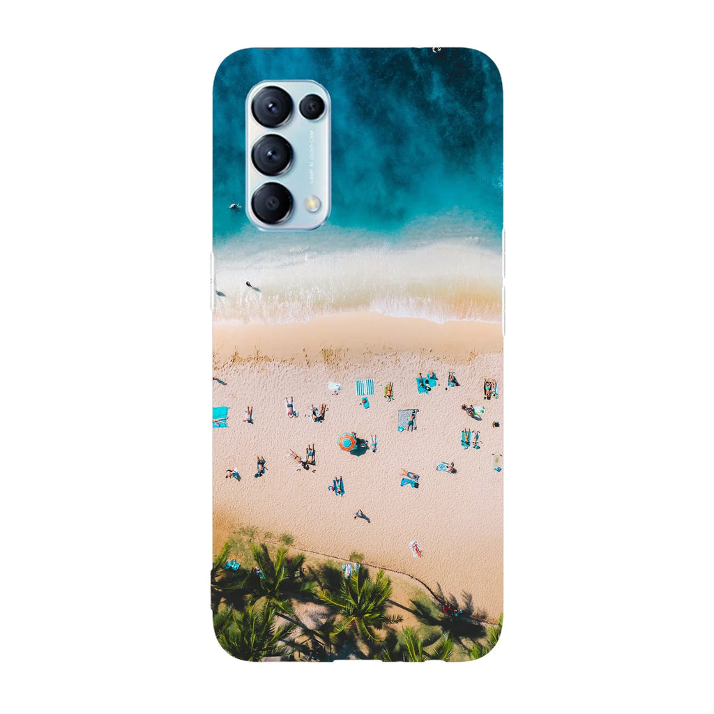 Husa compatibila cu Oppo A77 model Tropical beach, Silicon, TPU, Viceversa - Viceversa