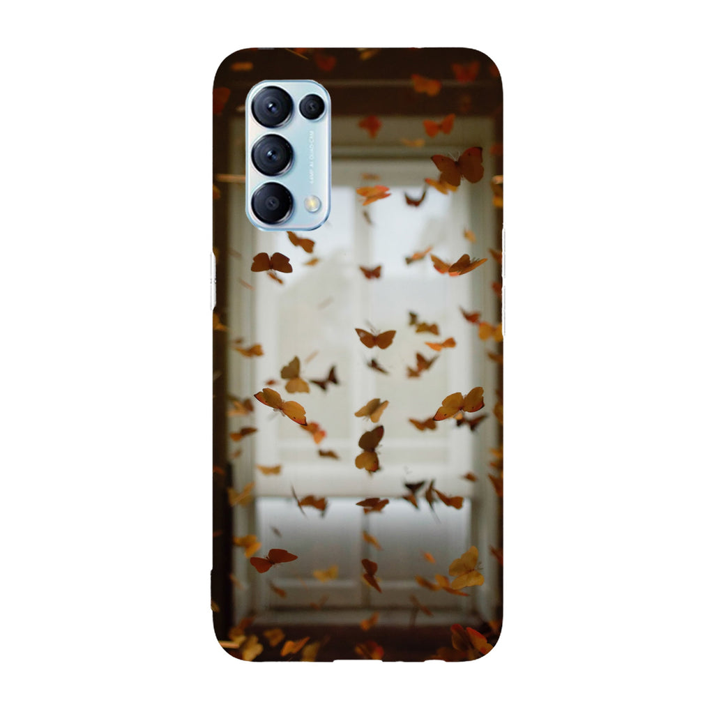Husa compatibila cu Oppo Reno 5 4G model Butterfly Storm, Silicon, TPU, Viceversa
