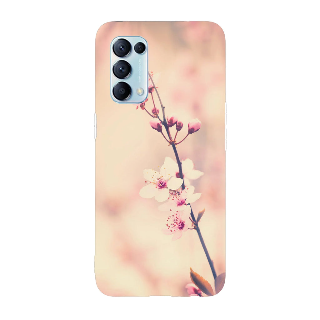 Husa compatibila cu Oppo Reno 5 5G model Vintage cherry blossom, Silicon, TPU, Viceversa - Viceversa