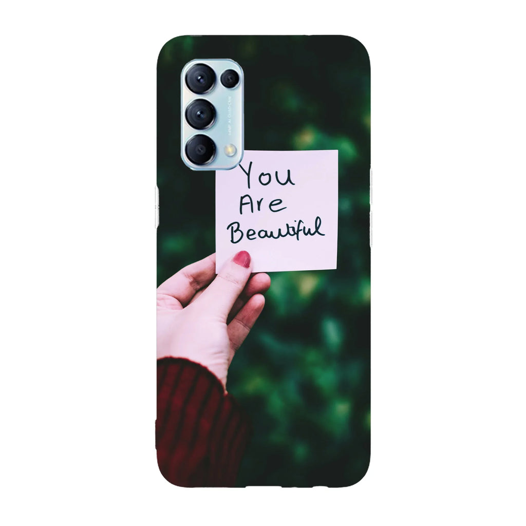 Husa compatibila cu Oppo Reno 4Z model You are beautiful, Silicon, TPU, Viceversa - Viceversa