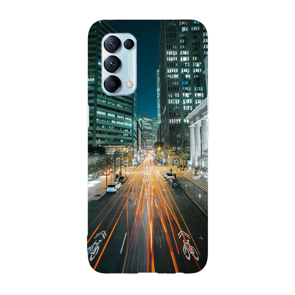 Husa compatibila cu Oppo Reno 5 5G model Car light Streak, Silicon, TPU, Viceversa - Viceversa