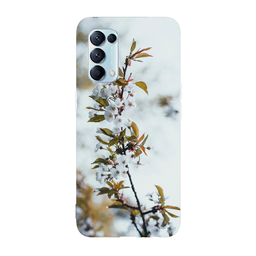 Husa compatibila cu Oppo A77 model Cherries Flower, Silicon, TPU, Viceversa - Viceversa