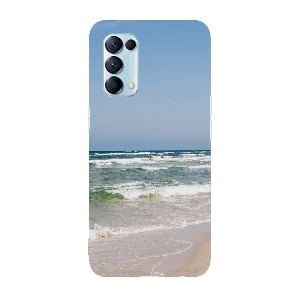 Husa compatibila cu Oppo Find X5 Lite model Clear sky over beach, Silicon, TPU, Viceversa - Viceversa