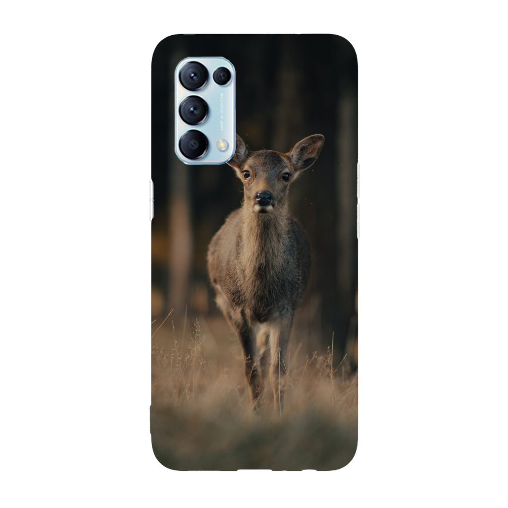 Husa compatibila cu Oppo Reno 5 4G model Curious deer, Silicon, TPU, Viceversa