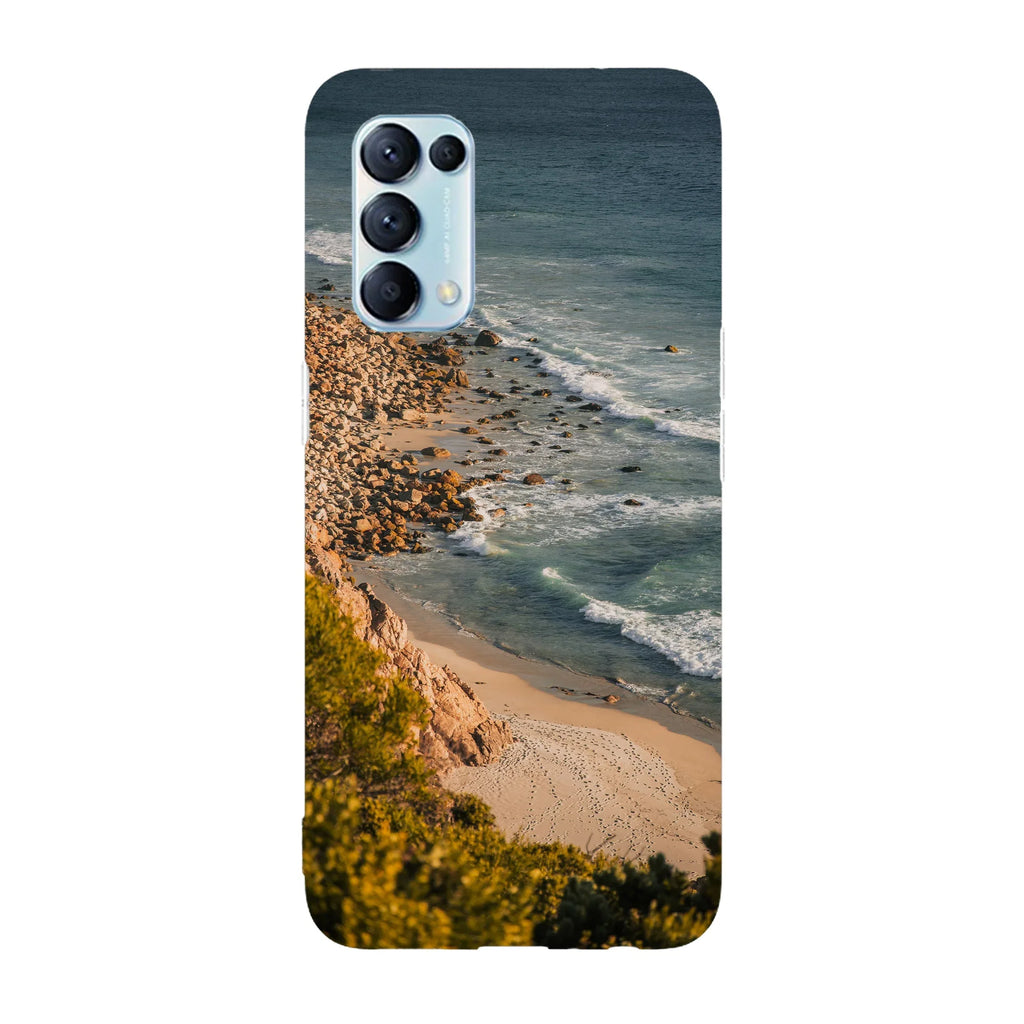 Husa compatibila cu Oppo Reno 4Z model Crashing Waves on Shore, Silicon, TPU, Viceversa - Viceversa