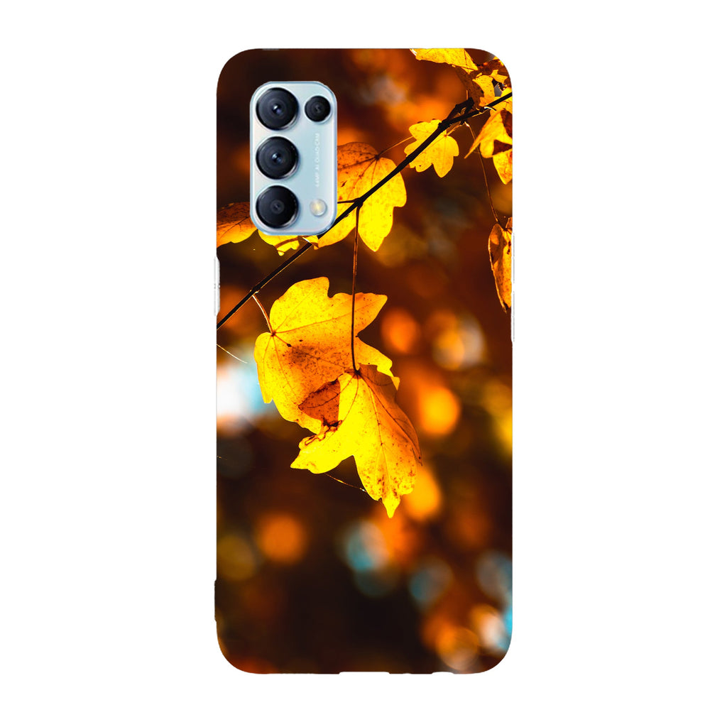 Husa compatibila cu Oppo Reno 5 4G model Fall leaves, Silicon, TPU, Viceversa
