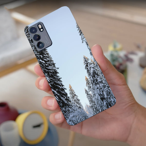 Husa compatibila cu Oppo Reno 5 4G model First snow fall, Silicon, TPU, Viceversa