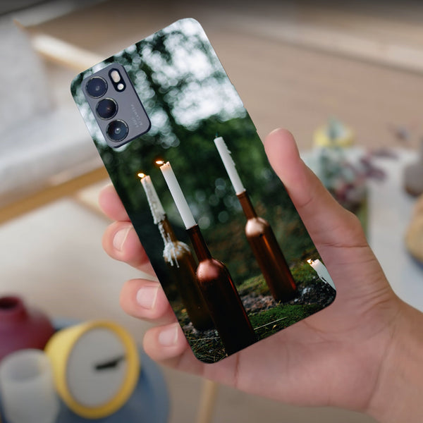 Husa compatibila cu Oppo Reno 5 4G model Forest candles, Silicon, TPU, Viceversa