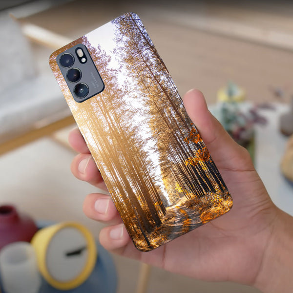 Husa compatibila cu Oppo Reno 5 4G model Forest fall road, Silicon, TPU, Viceversa