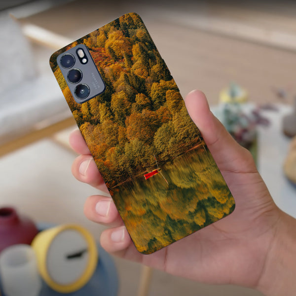 Husa compatibila cu Oppo Reno 5 4G model Forest Lake View, Silicon, TPU, Viceversa