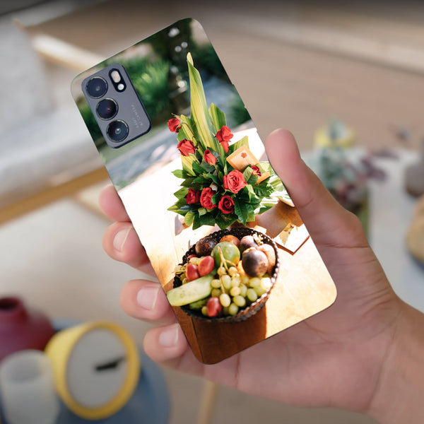 Husa compatibila cu Oppo Reno 5 4G model Fruit and flower basket, Silicon, TPU, Viceversa