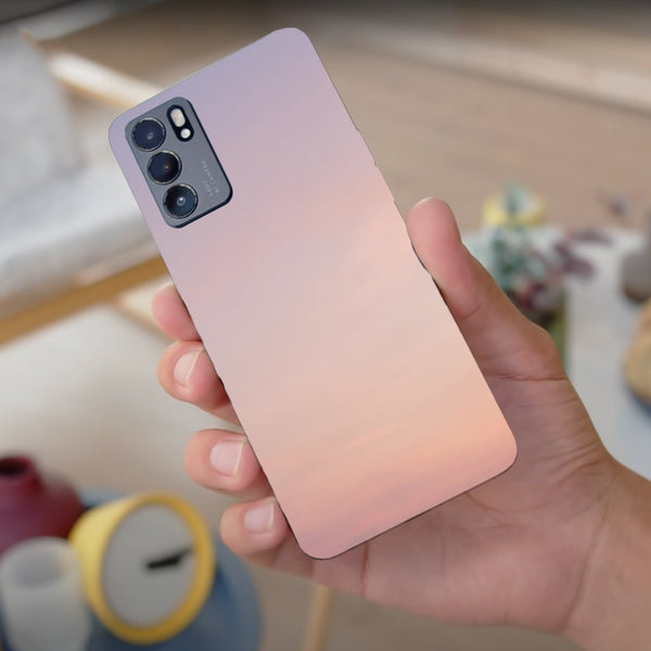 Husa compatibila cu Oppo Reno 5 4G model Gradient pink sky, Silicon, TPU, Viceversa