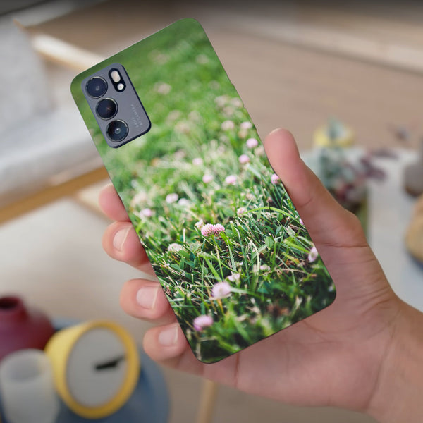 Husa compatibila cu Oppo Reno 5 4G model Green nature, Silicon, TPU, Viceversa