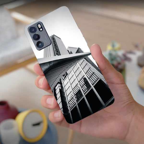Husa compatibila cu Oppo Reno 5 4G model Grey city, Silicon, TPU, Viceversa